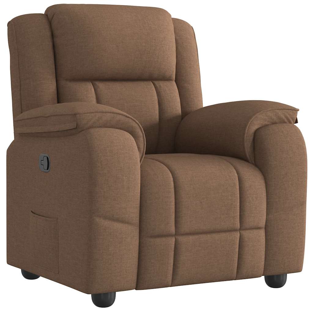 Fauteuil inclinable Marron Tissu - XIOS