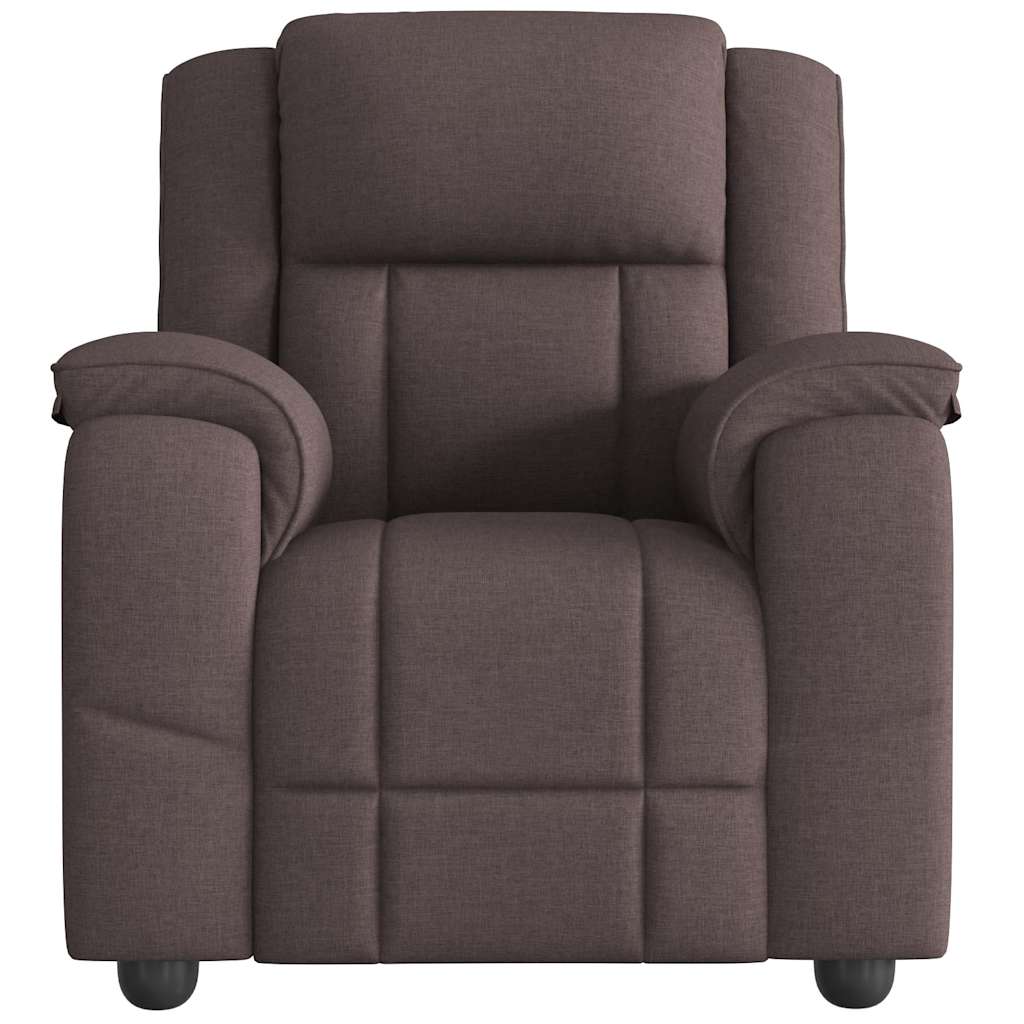 Fauteuil inclinable Marron foncé Tissu - XIOS