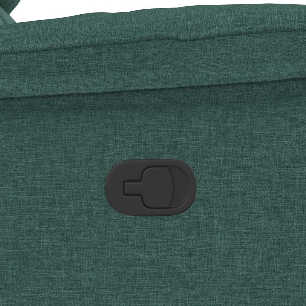 Fauteuil inclinable Vert foncé Tissu - XIOS