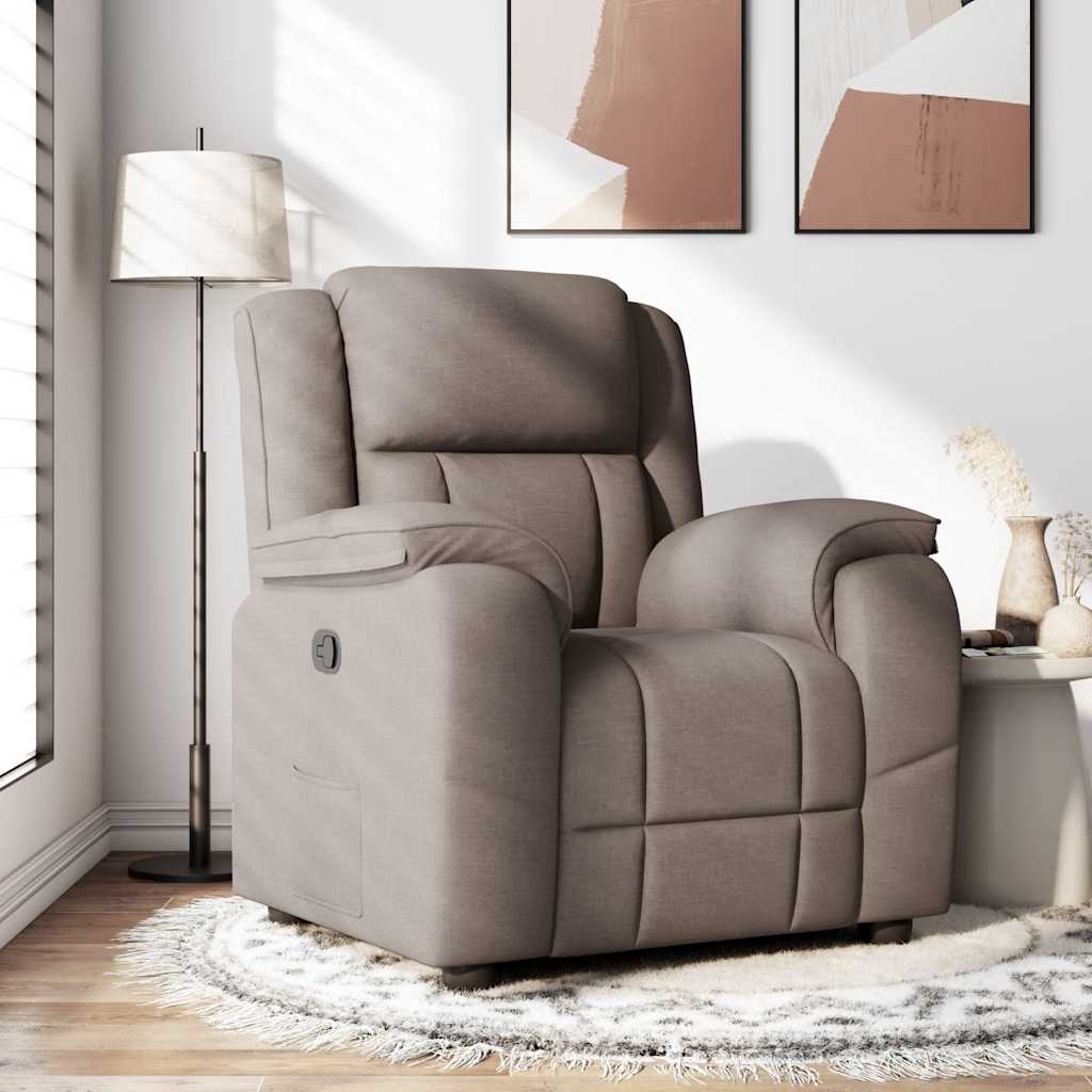 Fauteuil inclinable Taupe Tissu - XIOS