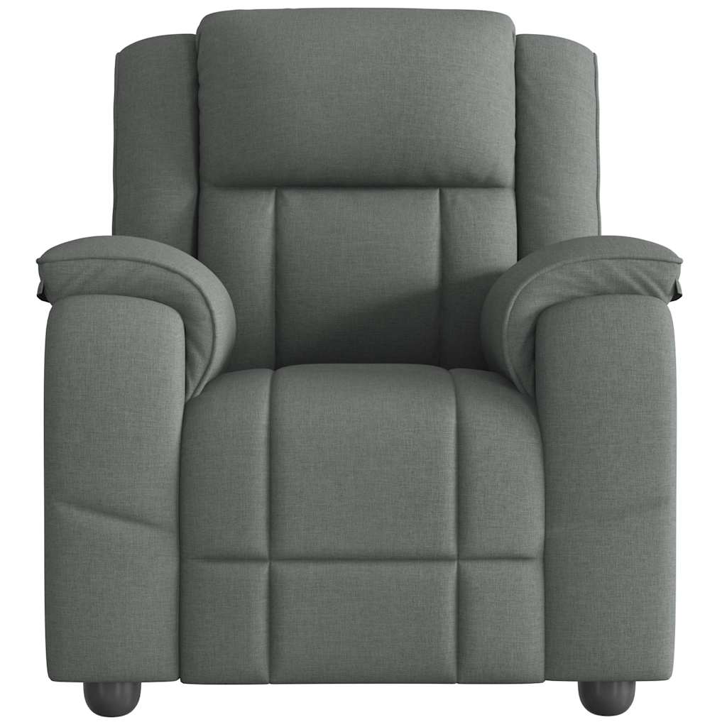 Fauteuil de massage inclinable Gris foncé Tissu - XIOS