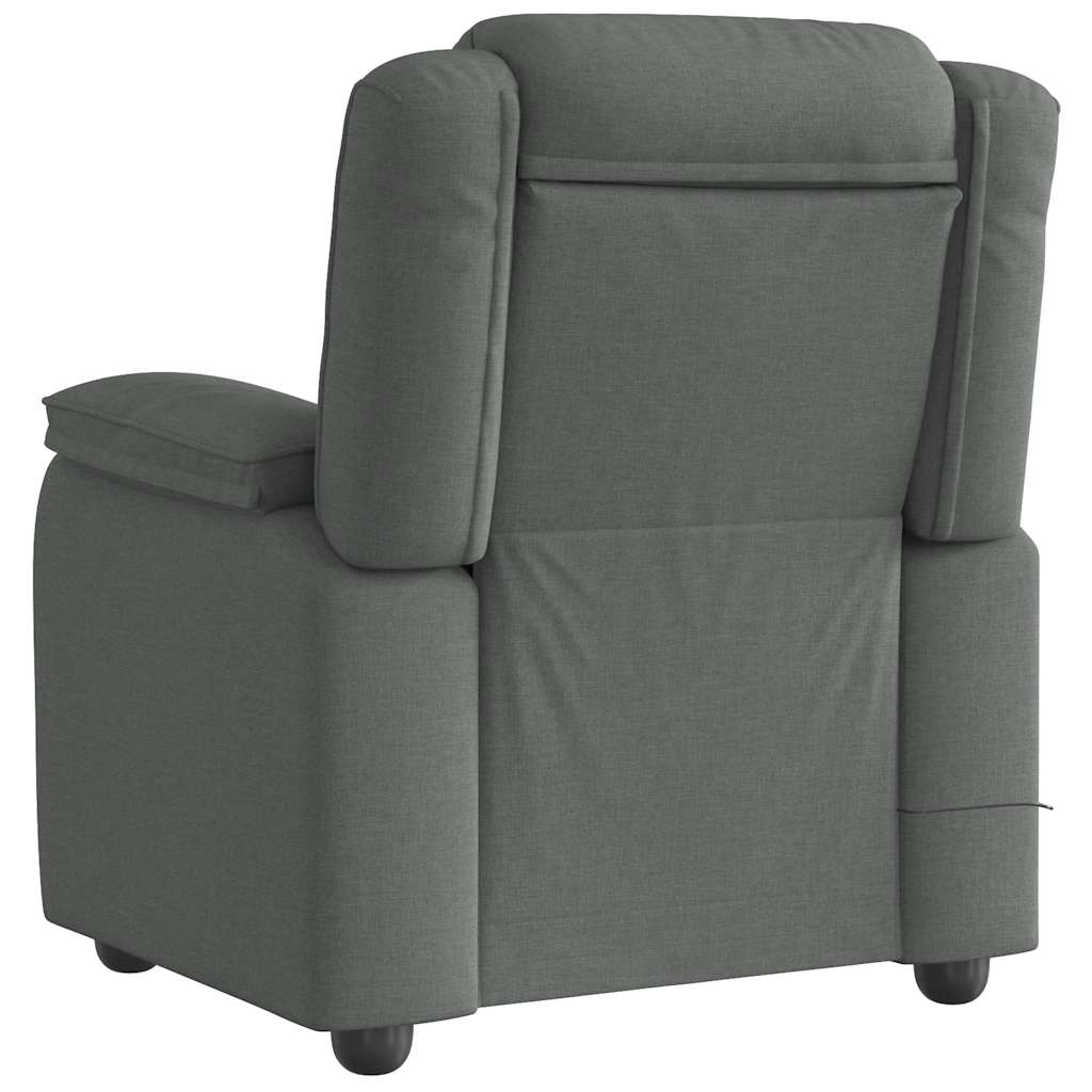 Fauteuil de massage inclinable Gris foncé Tissu - XIOS