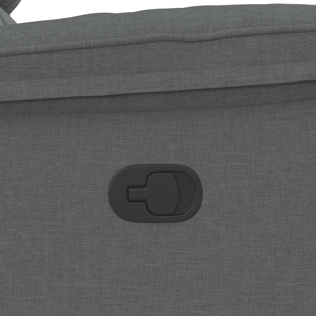 Fauteuil de massage inclinable Gris foncé Tissu - XIOS