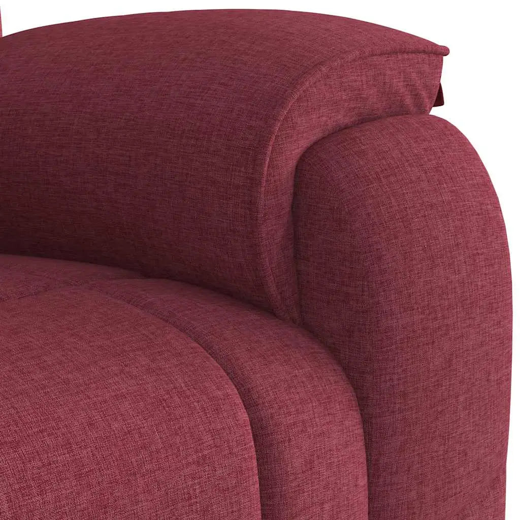 Fauteuil de massage inclinable Rouge bordeaux Tissu - XIOS