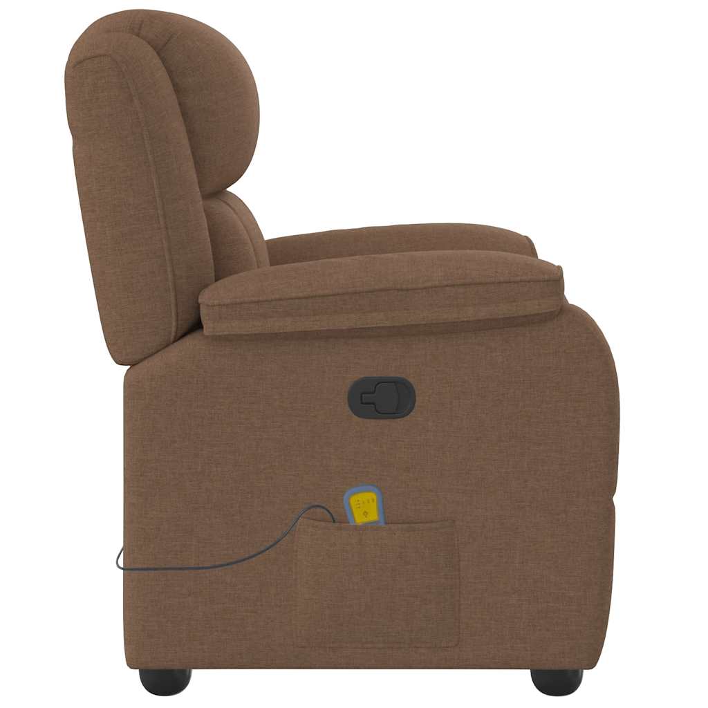 Fauteuil de massage inclinable Marron Tissu - XIOS
