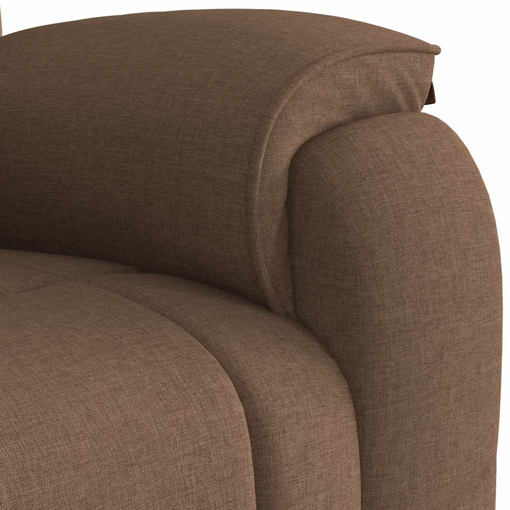 Fauteuil de massage inclinable Marron Tissu - XIOS