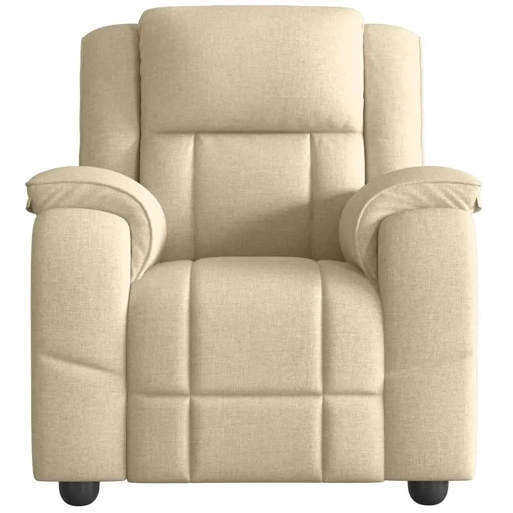 Fauteuil de massage inclinable Crème Tissu - XIOS