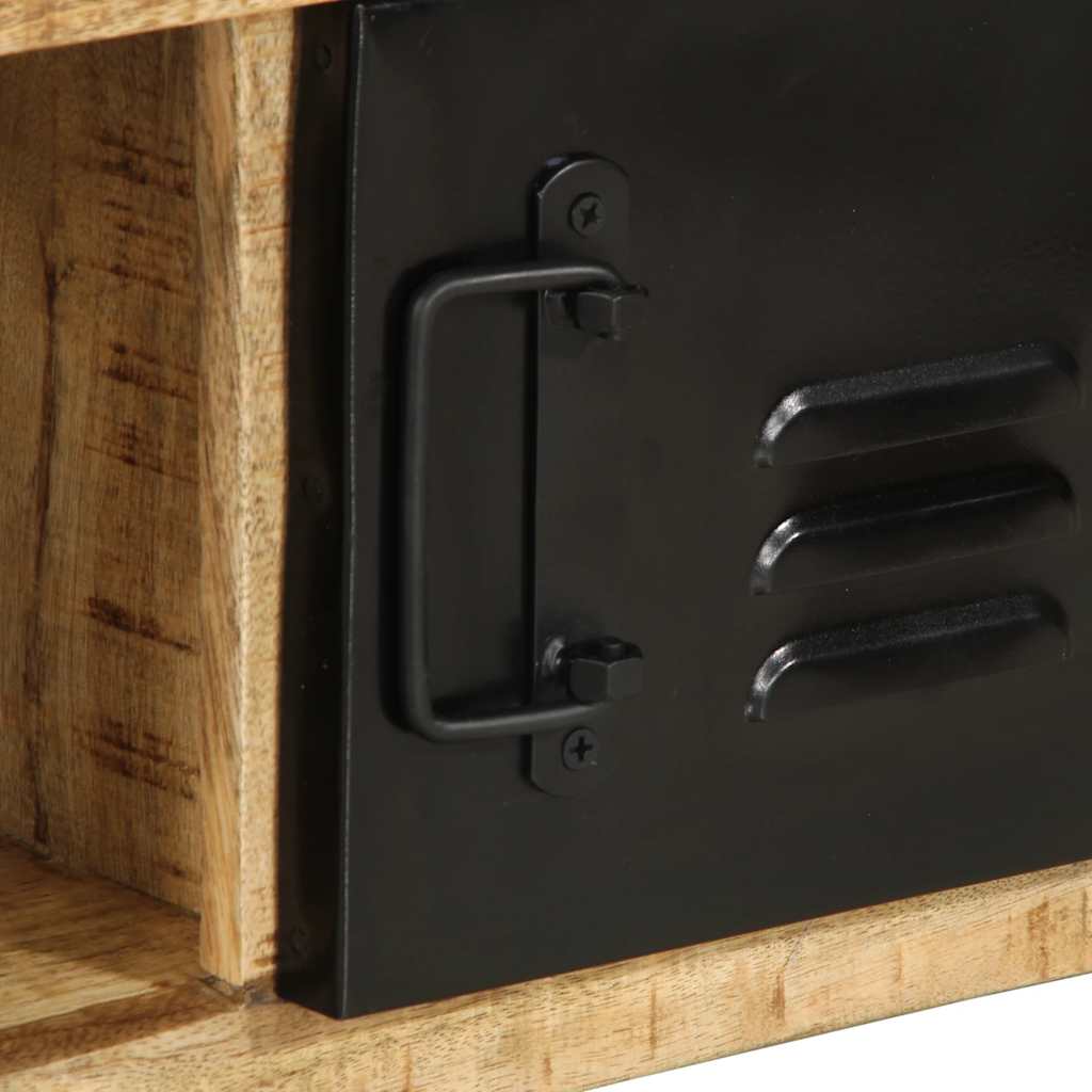 Table basse 90x50x36 cm bois de manguier massif brut - XIOS