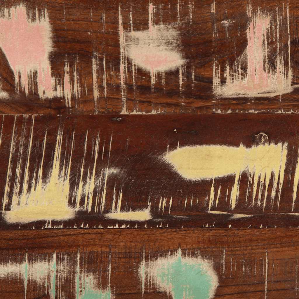 Table basse multicolore 90x50x36 cm bois de récupération massif - XIOS
