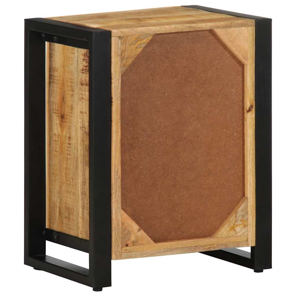 Table de chevet 40x30x50 cm bois massif de manguier brut - XIOS