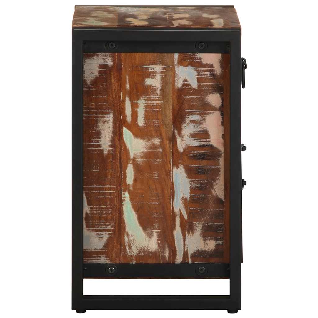 Tables de chevet 2 pcs multicolore bois massif de manguier brut - XIOS