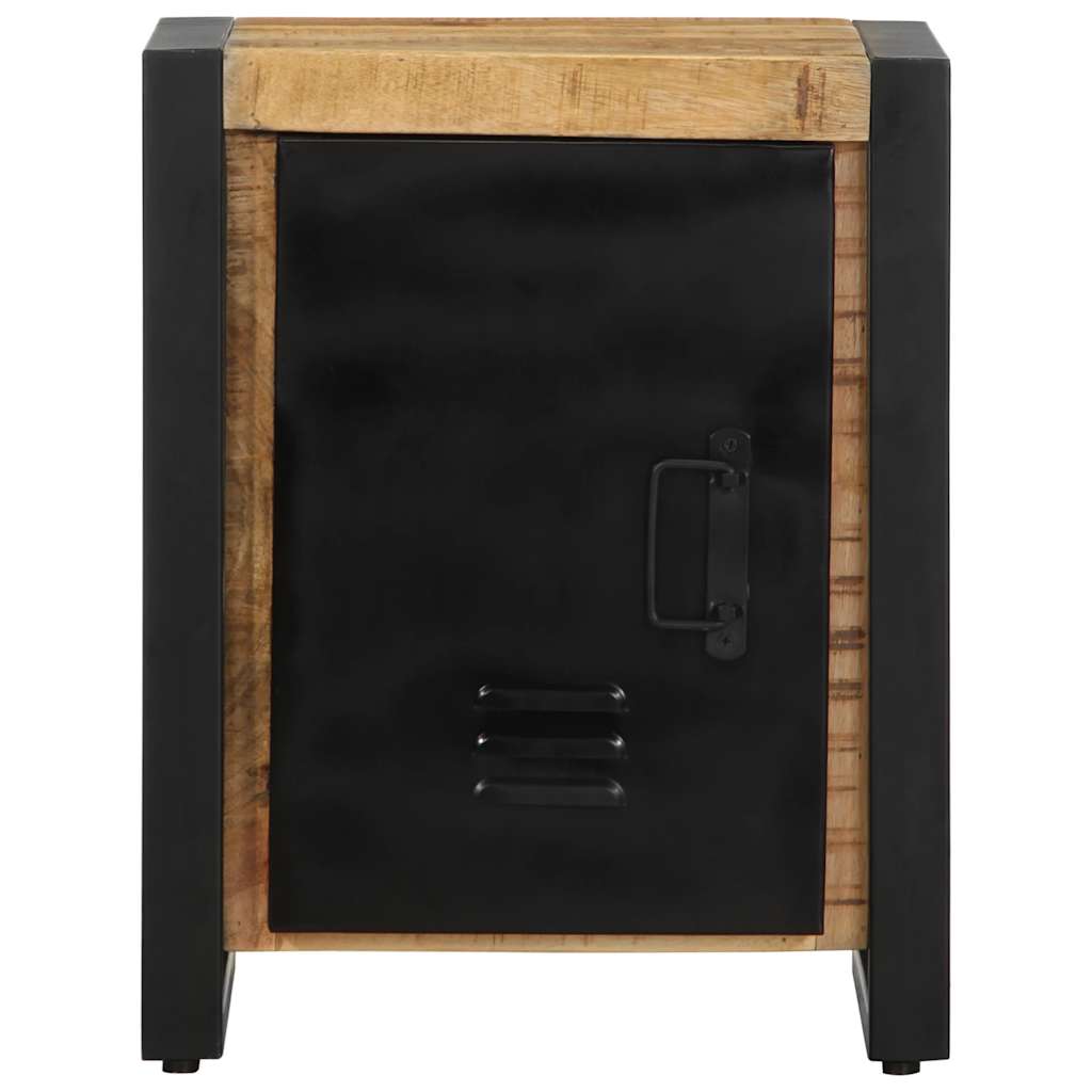 Table de chevet 40x30x51 cm bois massif de manguier brut - XIOS