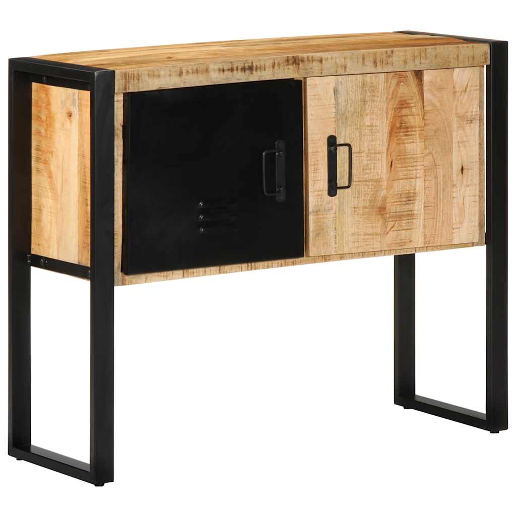 Armoire de console 90x35x75 cm bois de manguier massif brut - XIOS
