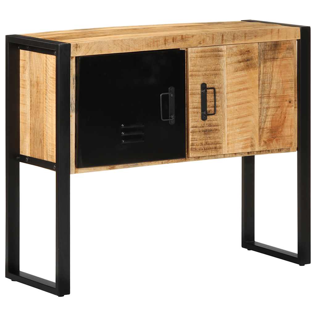 Armoire de console 90x35x75 cm bois de manguier massif brut - XIOS