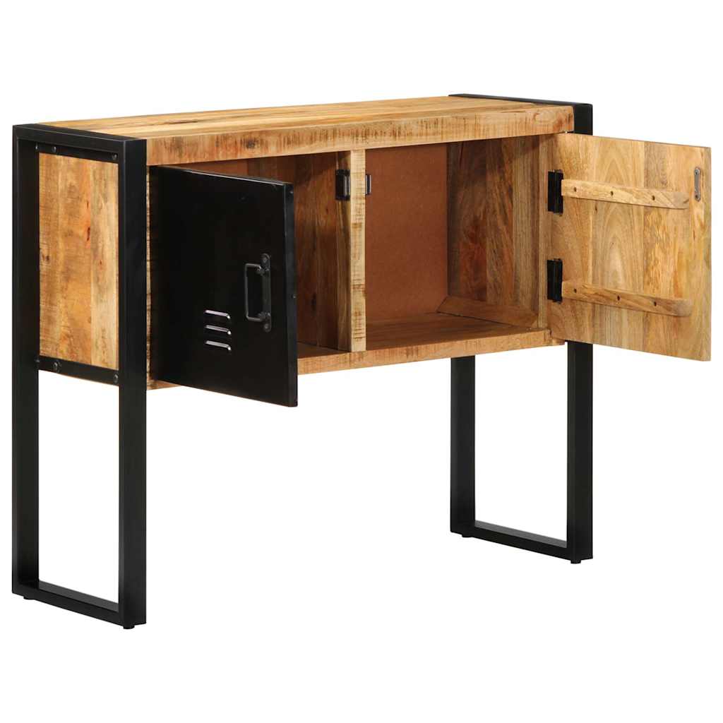 Armoire de console 90x35x75 cm bois de manguier massif brut - XIOS