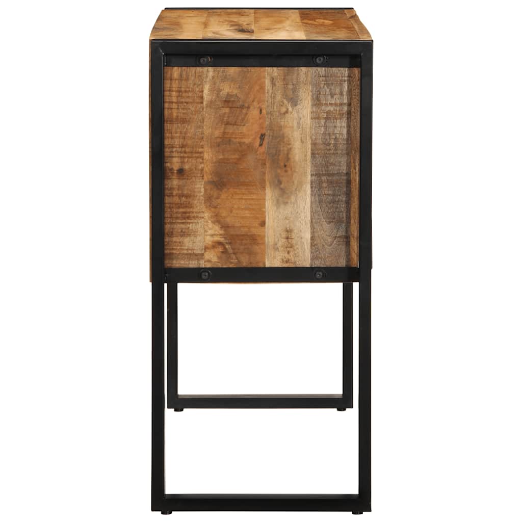 Armoire de console 90x35x75 cm bois de manguier massif brut - XIOS