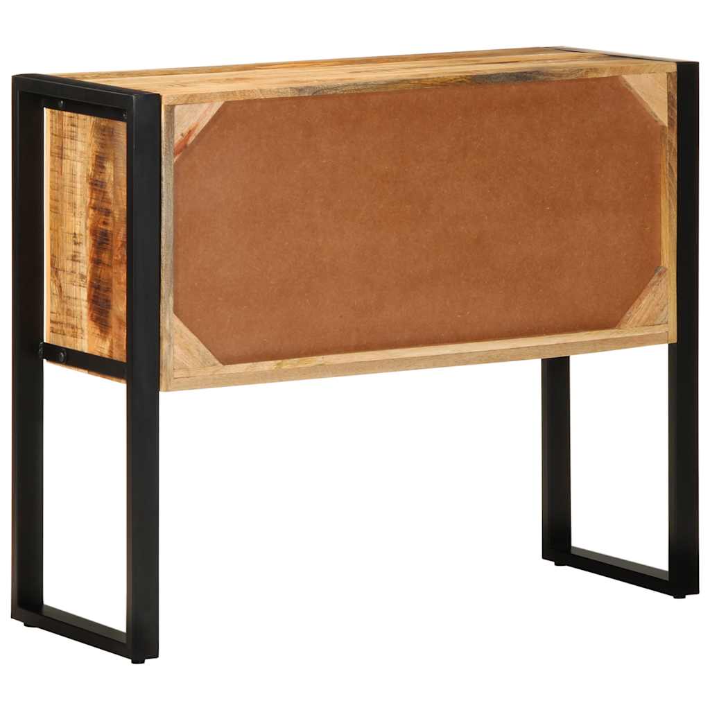 Armoire de console 90x35x75 cm bois de manguier massif brut - XIOS