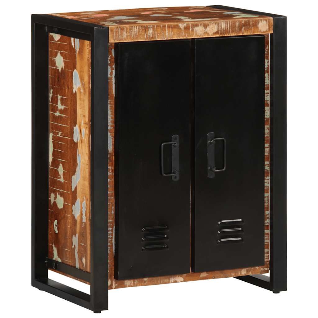 Buffet multicolore 55x35x70 cm bois massif récupération - XIOS
