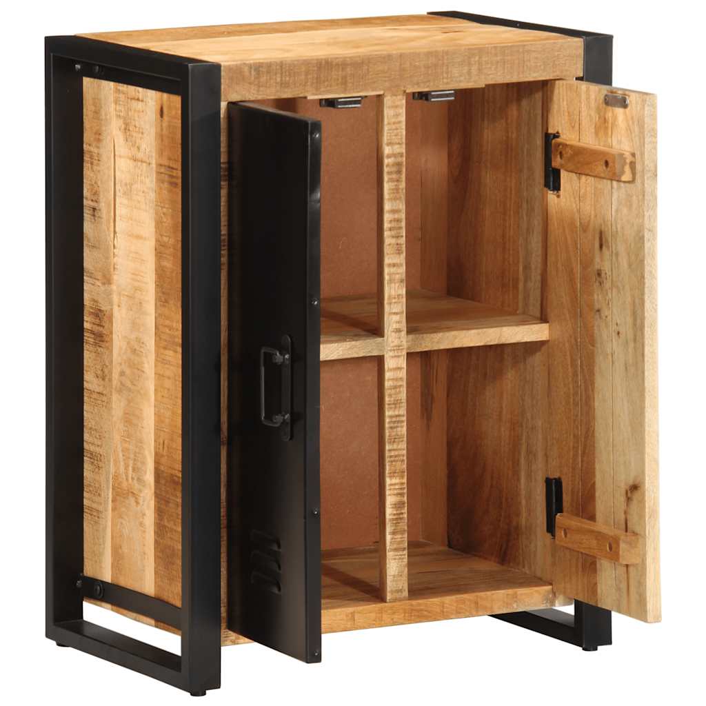 Buffet 55x35x70 cm bois de manguier brut massif - XIOS