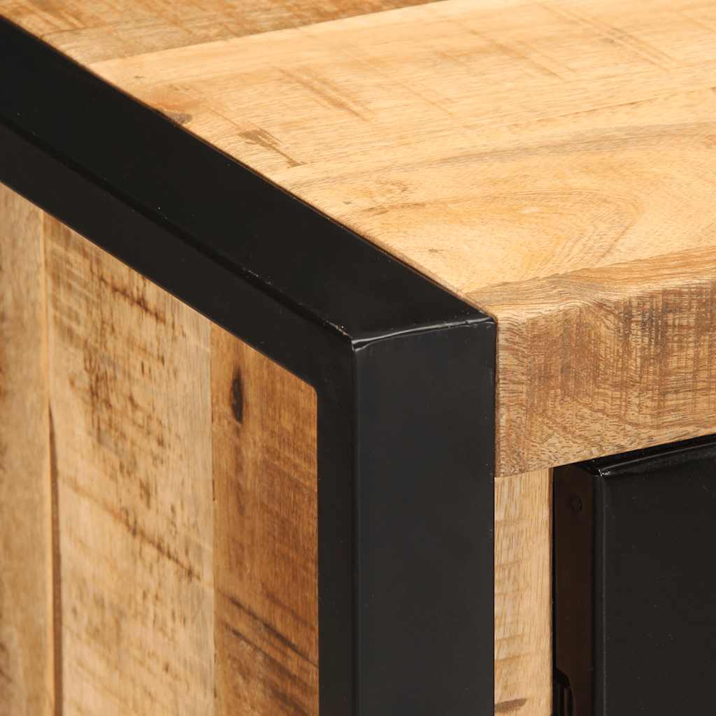 Buffet 55x35x70 cm bois de manguier brut massif - XIOS
