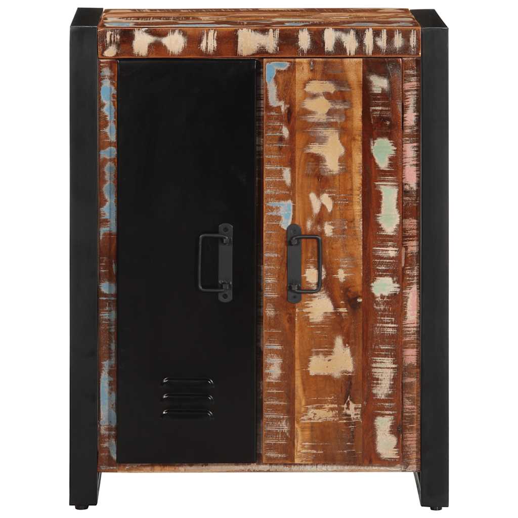 Buffet multicolore 55x35x70 cm bois massif récupération - XIOS