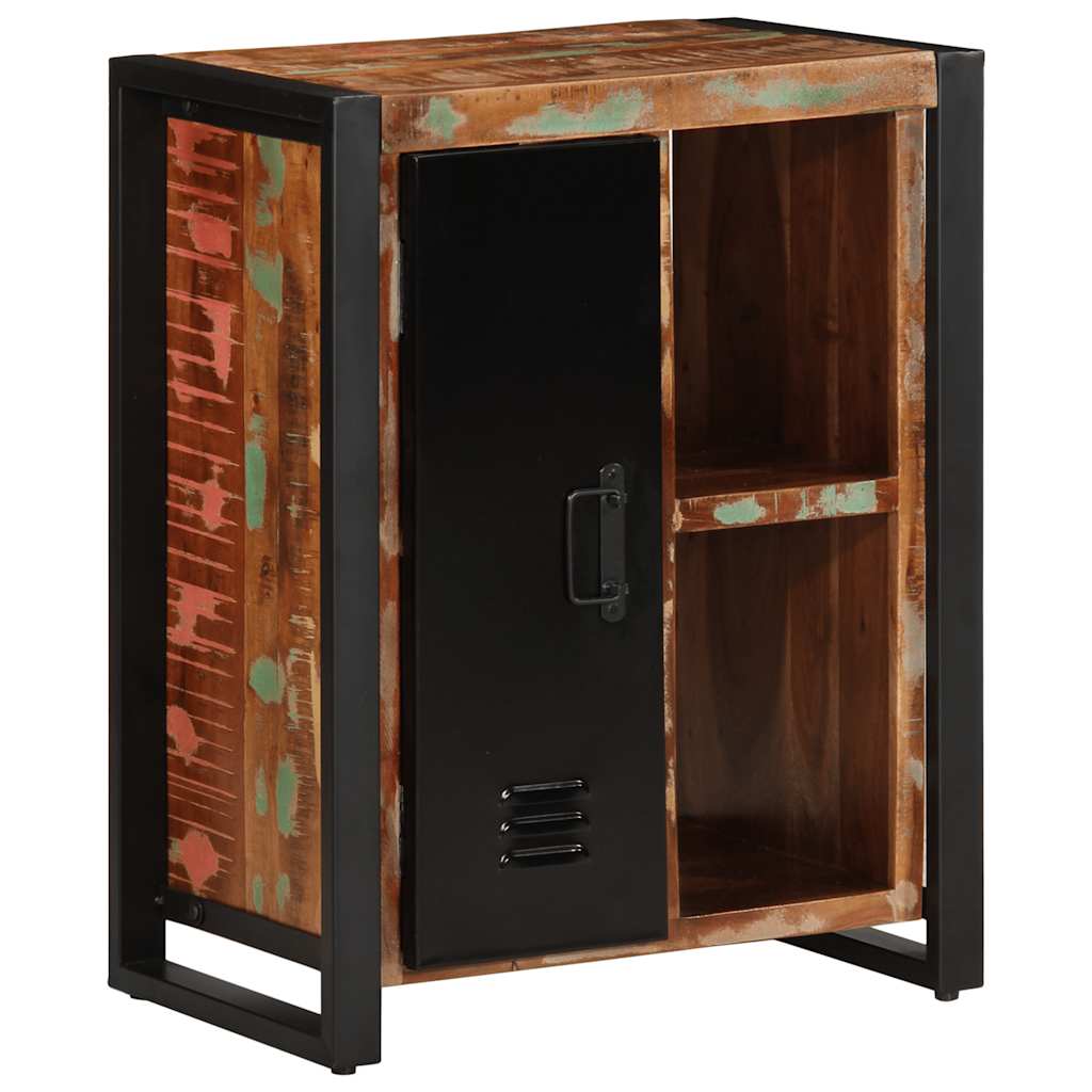 Buffet multicolore 55x35x70 cm bois massif récupération - XIOS