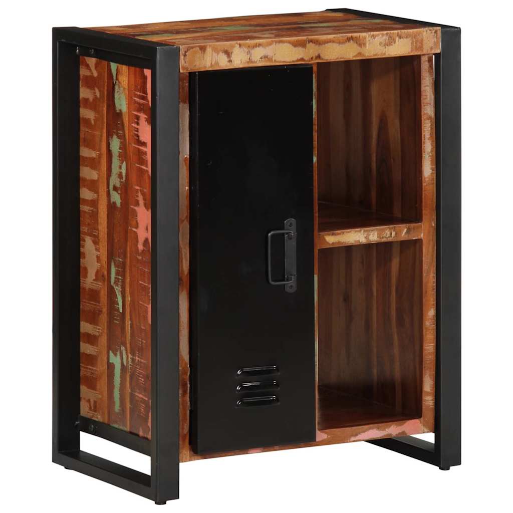 Buffet multicolore 55x35x70 cm bois massif récupération - XIOS