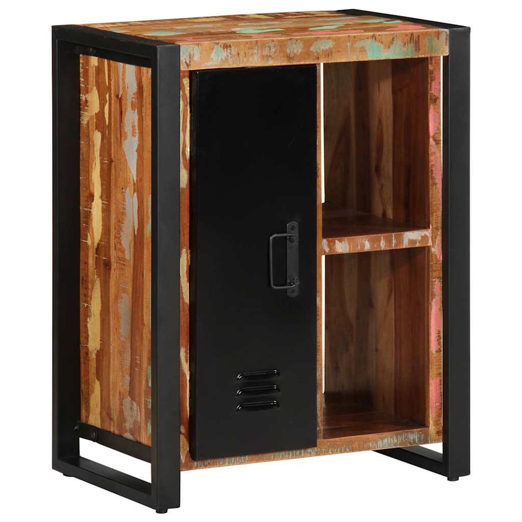 Buffet multicolore 55x35x70 cm bois massif récupération - XIOS