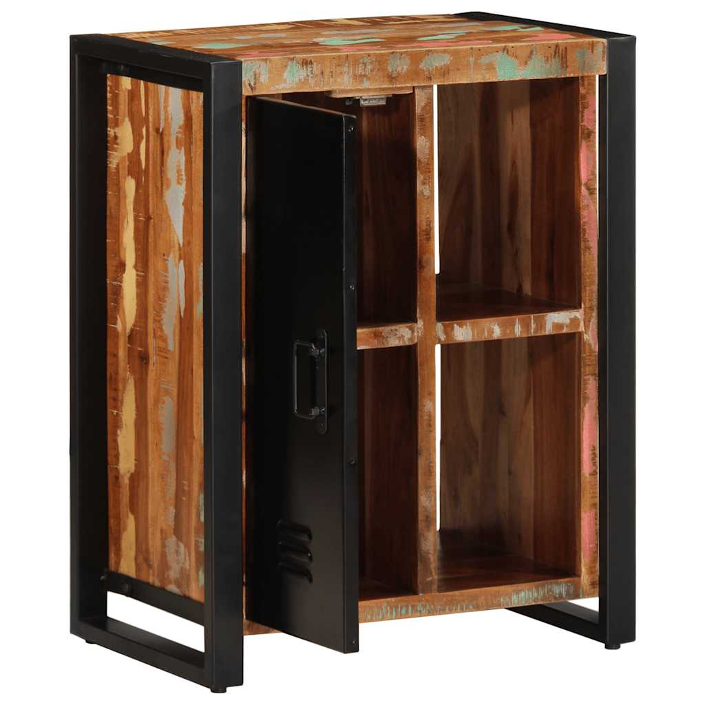 Buffet multicolore 55x35x70 cm bois massif récupération - XIOS