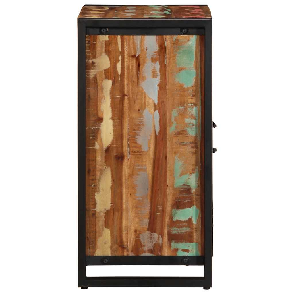 Buffet multicolore 55x35x70 cm bois massif récupération - XIOS