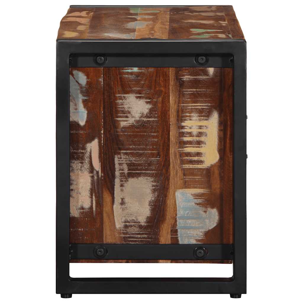 Meuble TV 80x30x40 cm bois de récupération massif - XIOS
