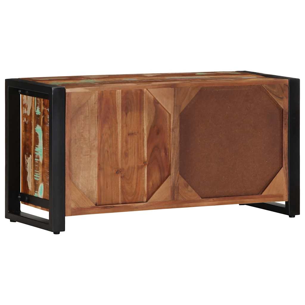 Meuble TV 80x30x40 cm bois de récupération massif - XIOS