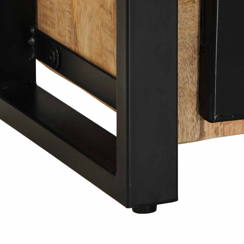 Meuble TV 100x30x40 cm bois massif de manguier brut - XIOS