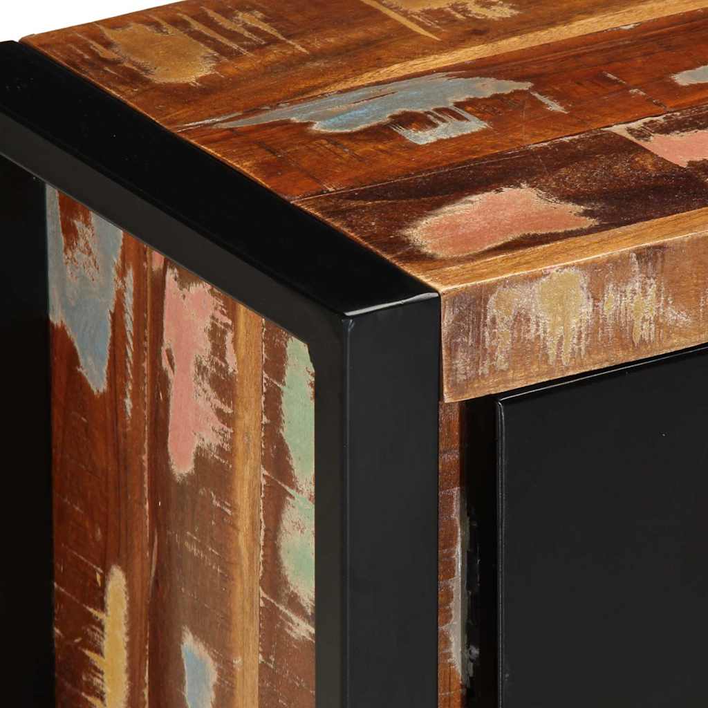 Meuble TV 100x30x40 cm Bois de récupération solide - XIOS