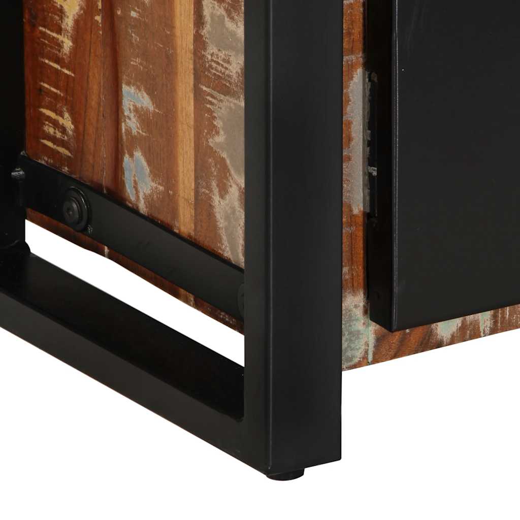 Meuble TV 100x30x40 cm Bois de récupération solide - XIOS