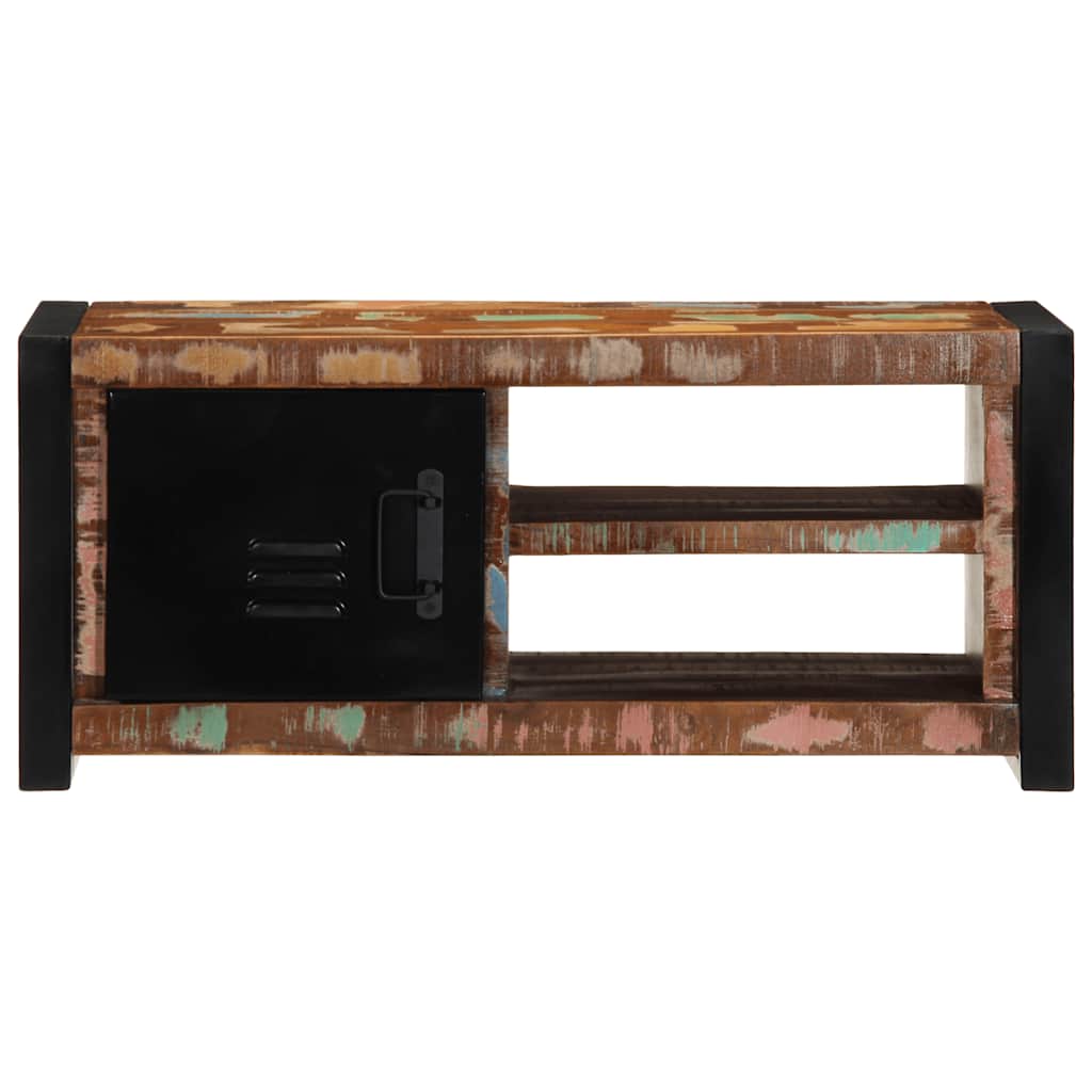 Meuble TV 80x30x35 cm bois massif de récupération - XIOS