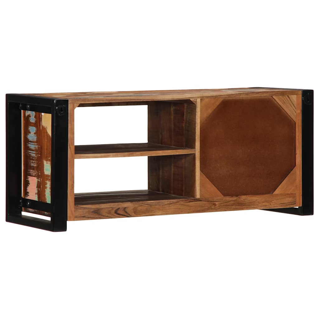 Meuble TV 80x30x35 cm bois massif de récupération - XIOS