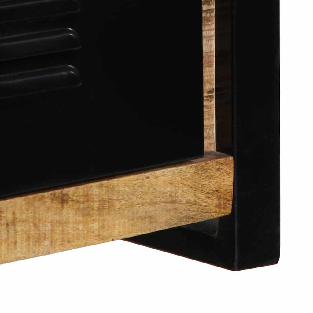 Meuble TV 100x30x35 cm bois massif de manguier brut - XIOS