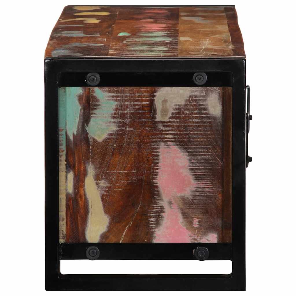 Meuble TV 100x30x35 cm bois de récupération massif - XIOS