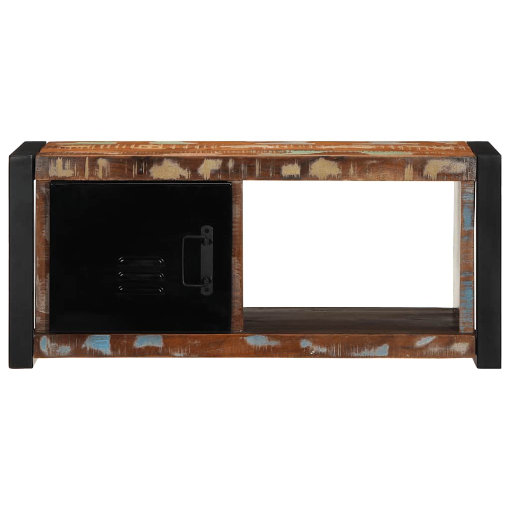 Meuble TV 80x30x35 cm bois massif de récupération - XIOS