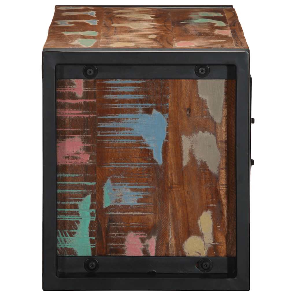 Meuble TV 80x30x35 cm bois massif de récupération - XIOS