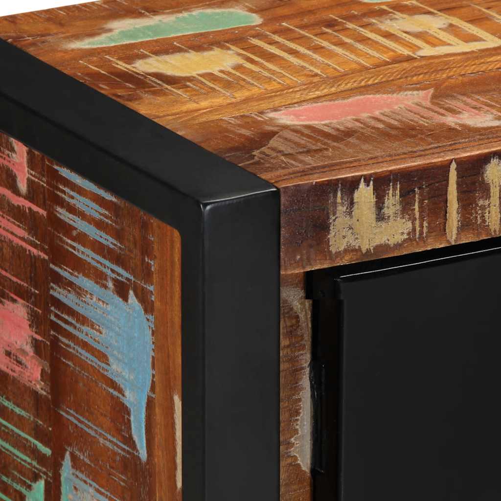 Meuble TV 80x30x35 cm bois massif de récupération - XIOS