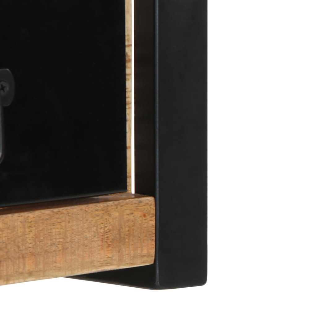 Meuble TV 100x30x25 cm bois massif de manguier brut - XIOS