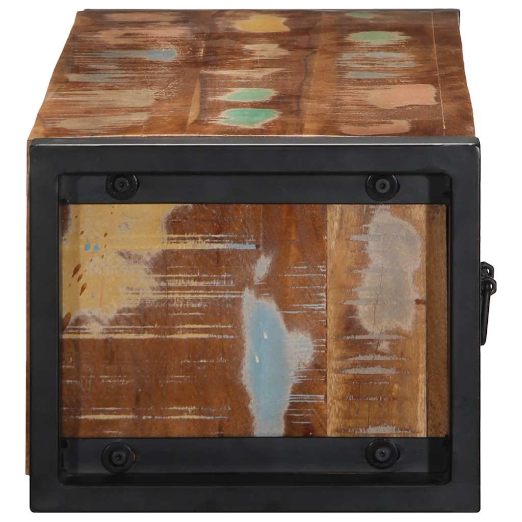 Meuble TV 100x30x25 cm Bois de récupération solide - XIOS