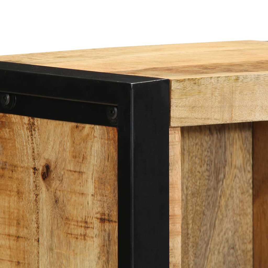 Cabinet de Chevet avec étagère Marron Bois de manguier massif - XIOS