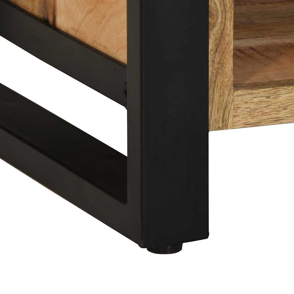 Banc à chaussures Marron Bois de manguier massif - XIOS