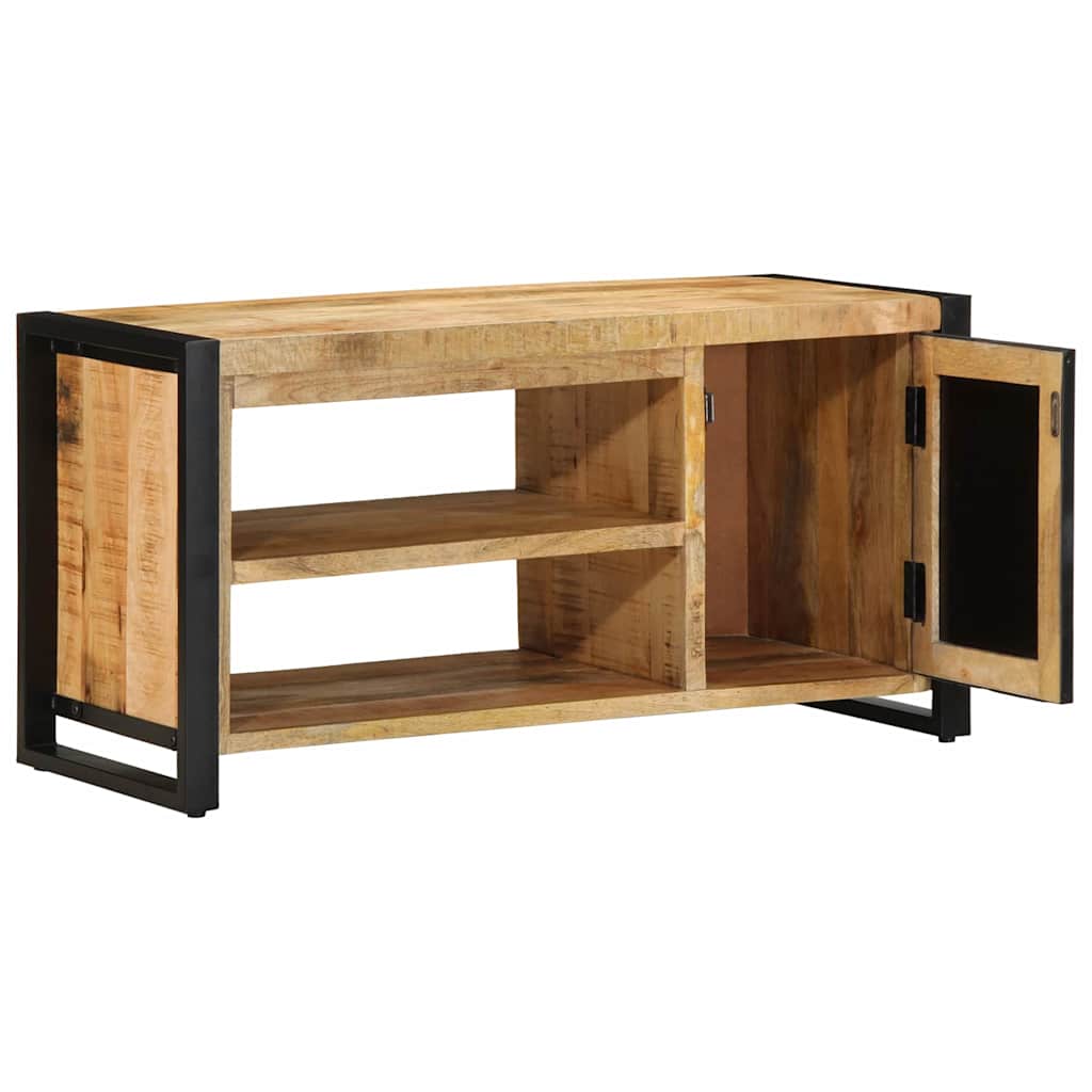 Banc à chaussures Marron Bois de manguier massif - XIOS