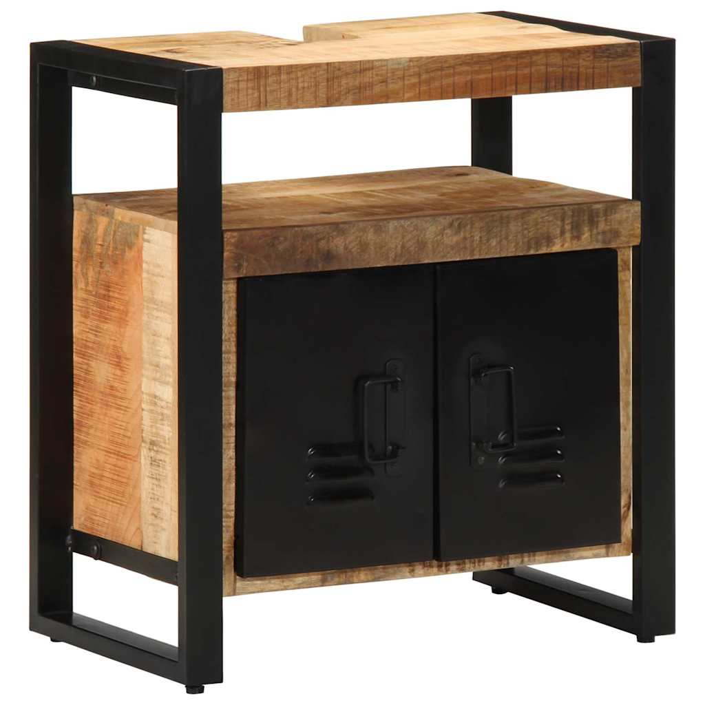 Armoire de salle de bain Marron Bois de mangue massif - XIOS