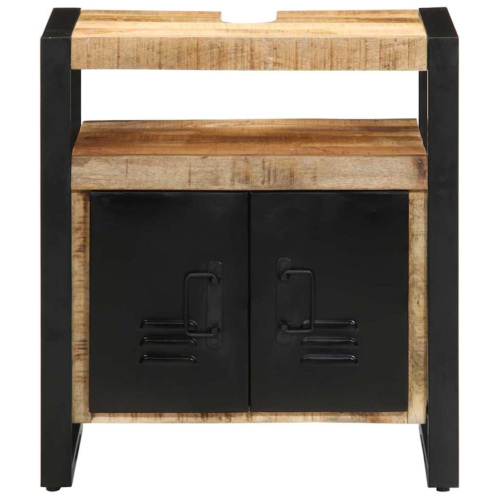 Armoire de salle de bain Marron Bois de mangue massif - XIOS