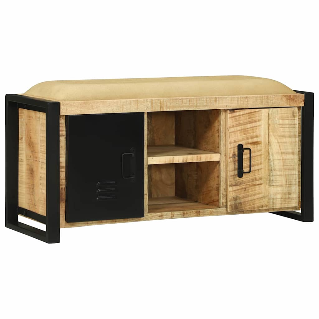 Banc de rangement Marron Bois de manguier massif - XIOS